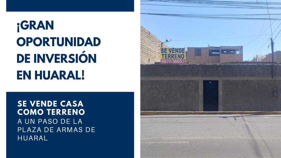 Se Vende Terreno a un paso de la Plaza de Armas de Huaral-0