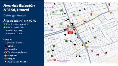 Se Vende Terreno a un paso de la Plaza de Armas de Huaral
